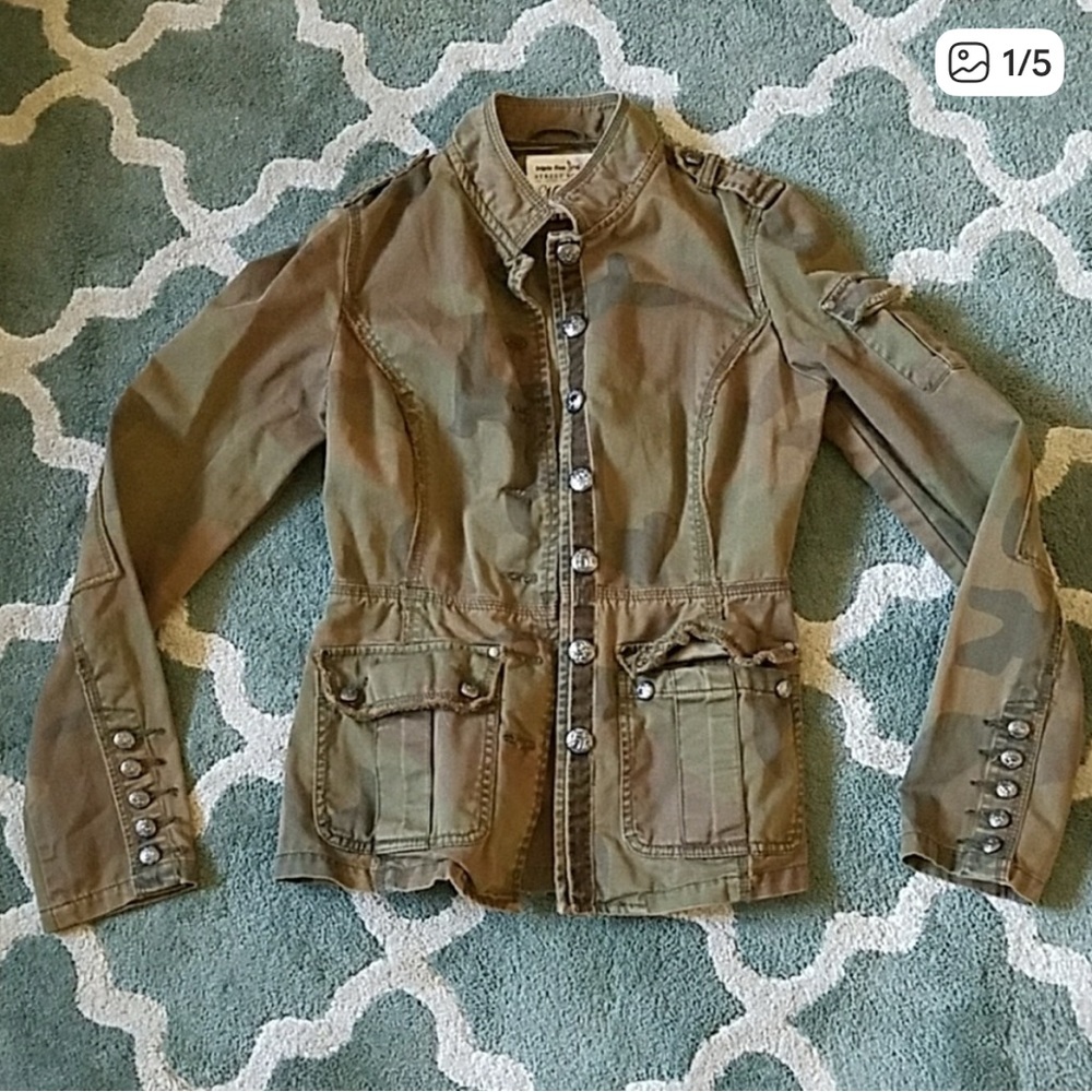 Camouflage Military Style Jacket